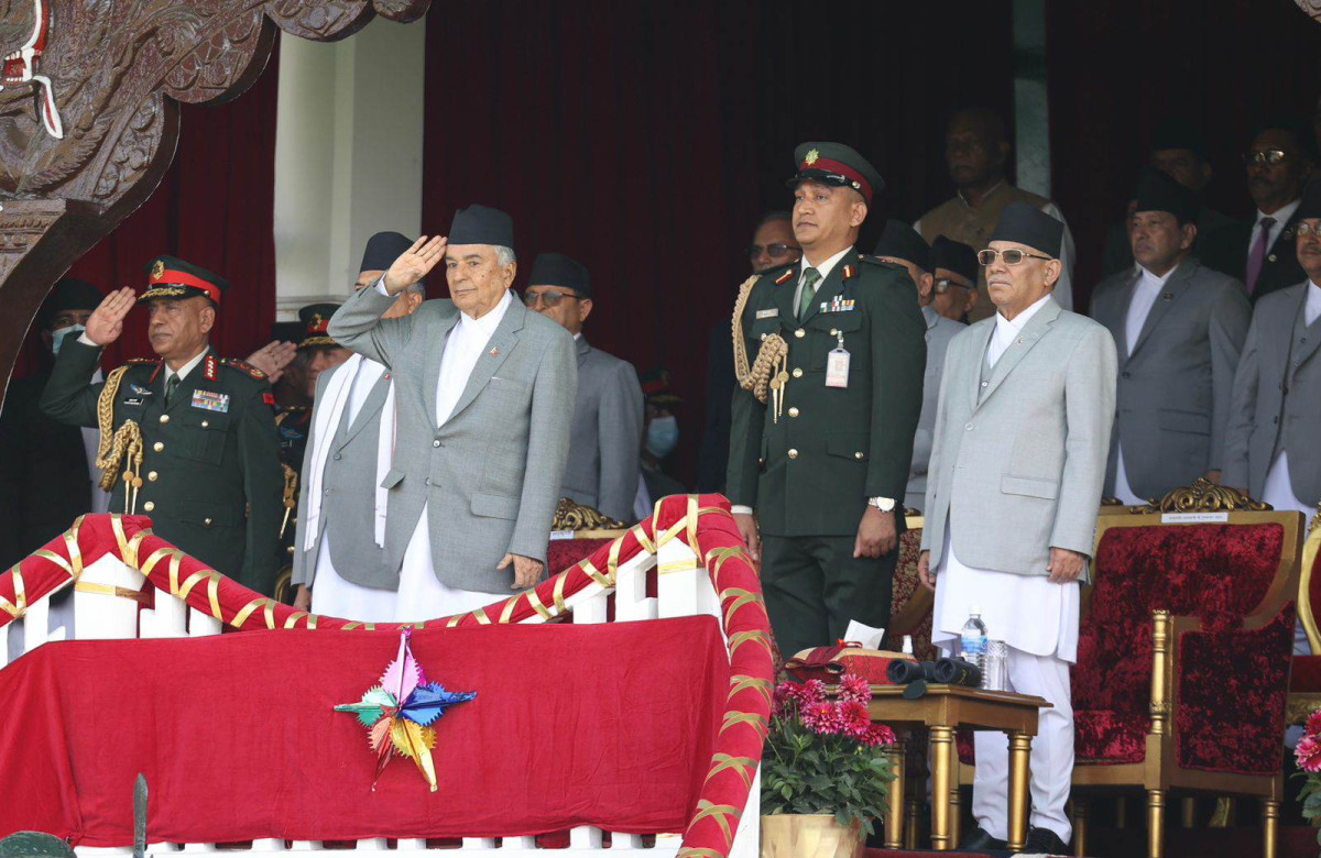 गणतन्त्र दिवसमा सैनिक मञ्चमा बिशेष समारोह (फोटो फिचर)
