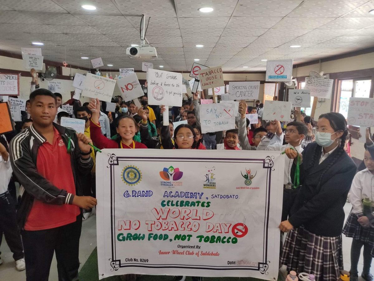 ग्राण्ड एकेडेमीद्धारा 'विश्व सुर्तीजन्य पदार्थ बिरुद्धको दिवस'मा जनचेतामुलक र्याली आयोजना (फिचर)