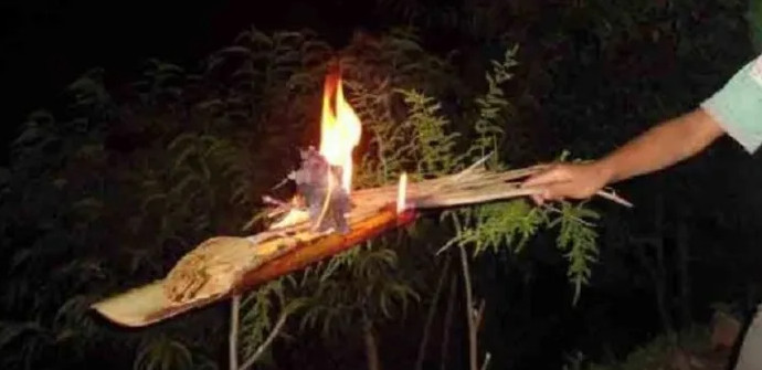 सोमबारे औँशीबाट श्रावण महिना प्रारम्भ, कण्डारक राक्षसको पूजा गरि साँझ लुतो फालिने