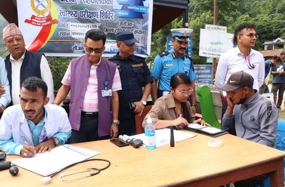 चालक तथा सहचालकको स्वास्थ्य परीक्षण अभियान सुरु