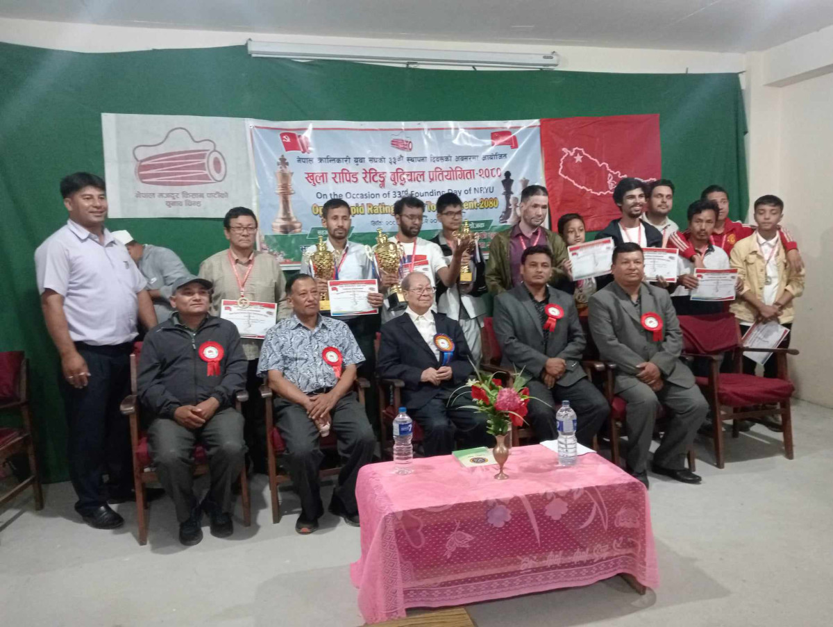 खुल्ला बुद्धिचाल प्रतियाेगितामा रुपेश जैसवाल प्रथम