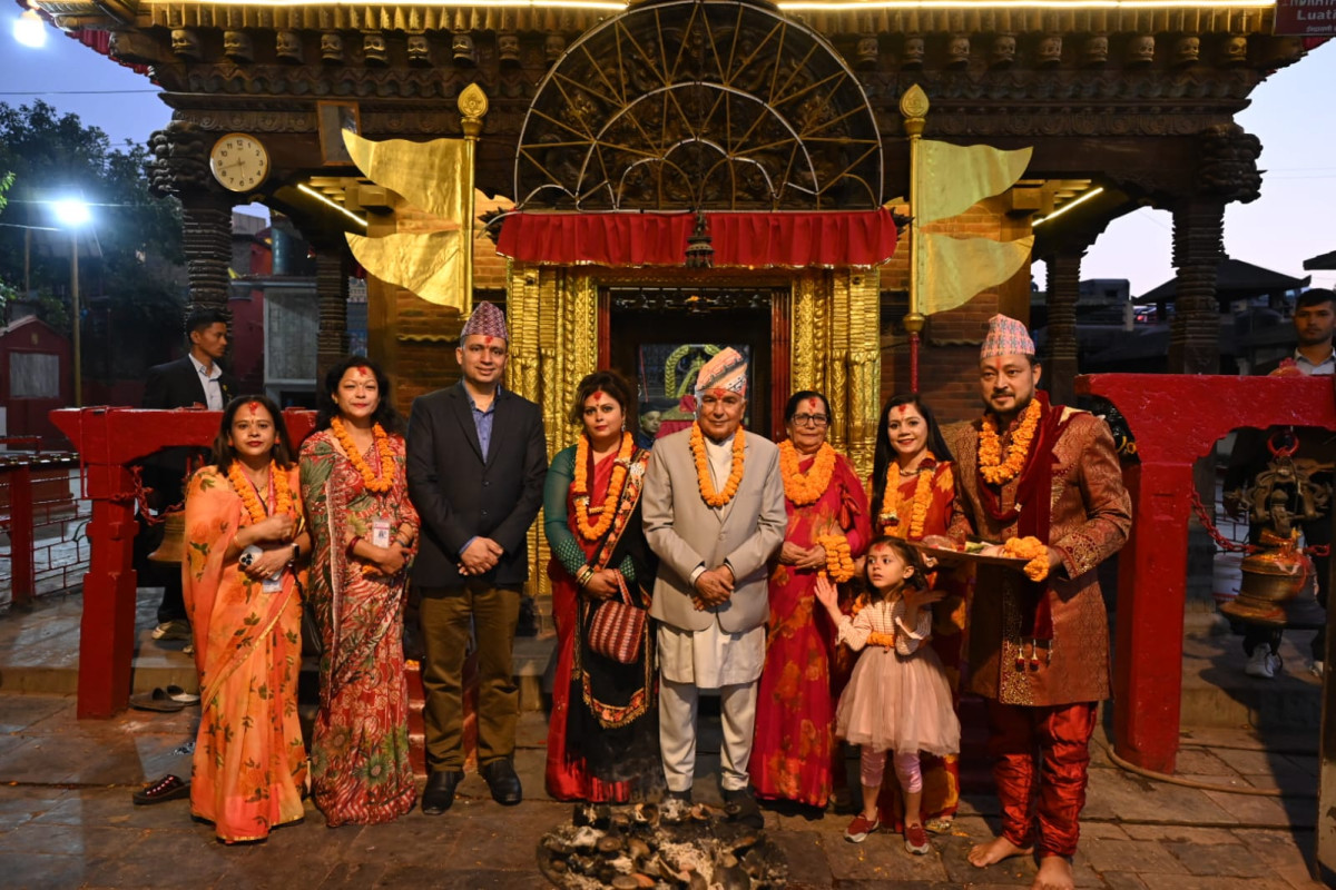 राष्ट्रपति पौडेलद्वारा विभिन्न शक्तिपीठको दर्शन