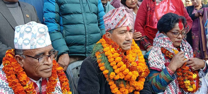 कर्णालीमा गठबन्धनका उम्मेदवारले दर्ता गराए एकसाथ उम्मेदवारी