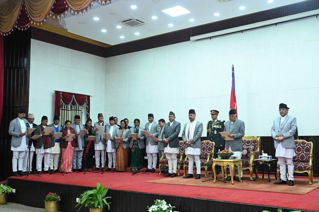 प्रचण्डद्वारा मन्त्रिपरिषद् विस्तार