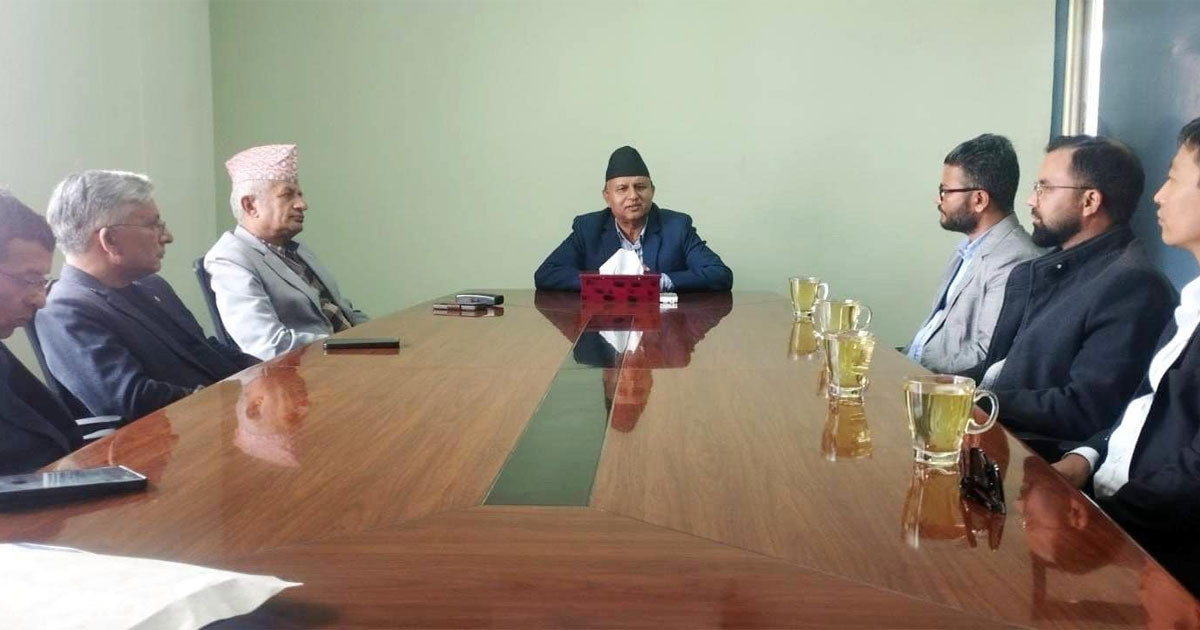 एमालेको केन्द्रीय कार्यालयमा रास्वपाको अध्ययन भ्रमण