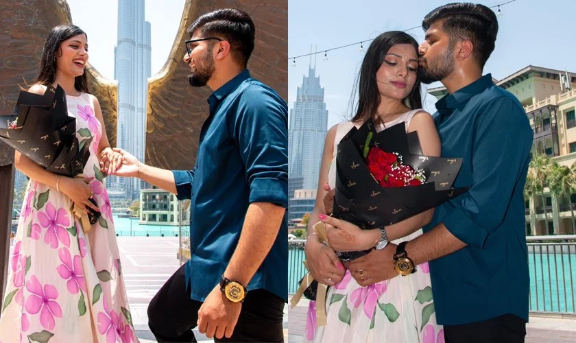 महेश र अस्मिताले गरे इन्गेजमेन्ट