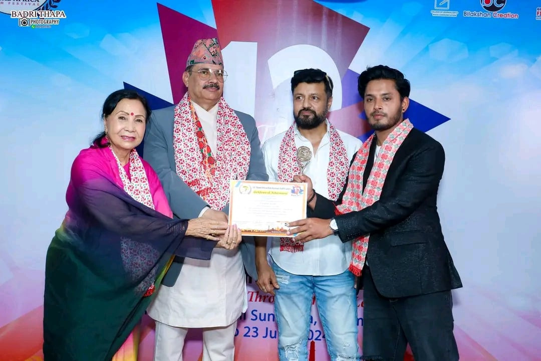 नेपाल अफ्रिका फिल्म फेस्टिवल सम्पन्नः  जुरी अवार्ड मार्फत प्रभात पाल ठकुरी सम्मानित