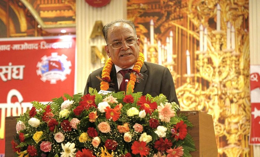 प्रत्यक्ष निर्वाचित राष्ट्रपति र पूर्ण समानुपातिक निर्वाचन प्रणालीको एजेन्डा अघि बढाउँछौँः प्रचण्ड