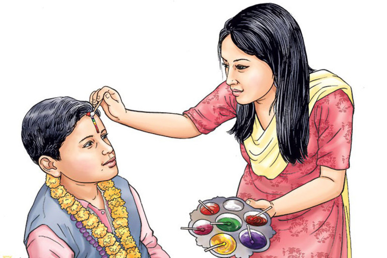 भक्तपुरका नेवार समुदायले भोलि भाइटीका मनाउँदै