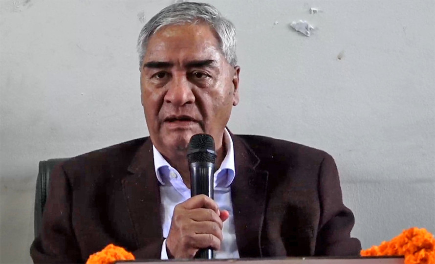 प्रधानमन्त्रीको चीन भ्रमणको क्रममा ऋण लिनु हुँदैनः देउवा