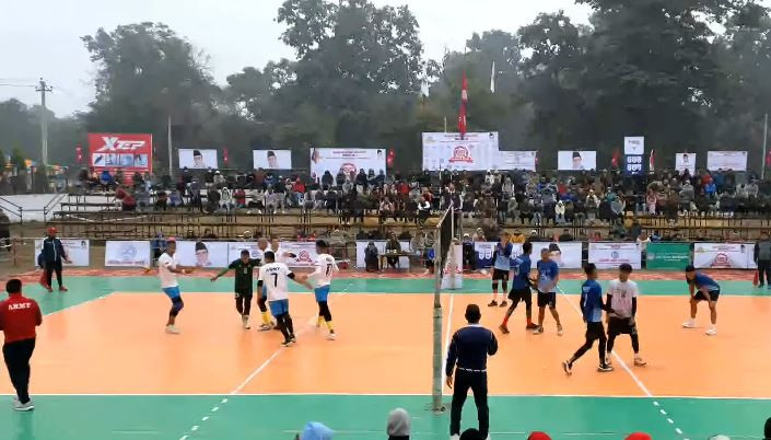 मणिमुकुन्दलाई साेझाे सेटमा हराउँदै आर्मी फाइनलमा, उपाधिका लागि पुलिससँग खेल्ने