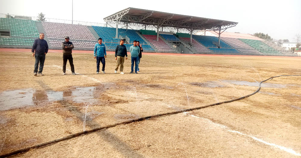 लुम्बिनी कप : नेपालगन्ज रंगशालामा तयारी पुरा