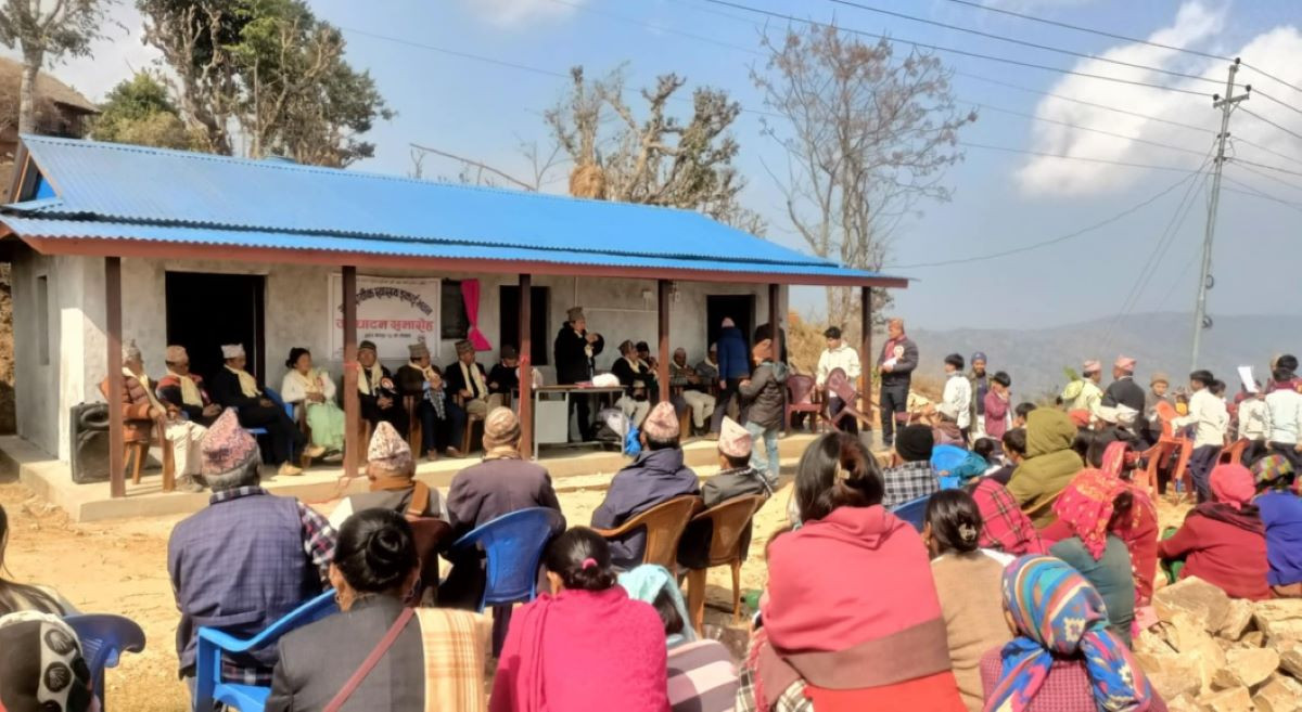भोजपुरको विकट ‘लुङ्थुङ’मा स्वास्थ्य एकाइ स्थापना