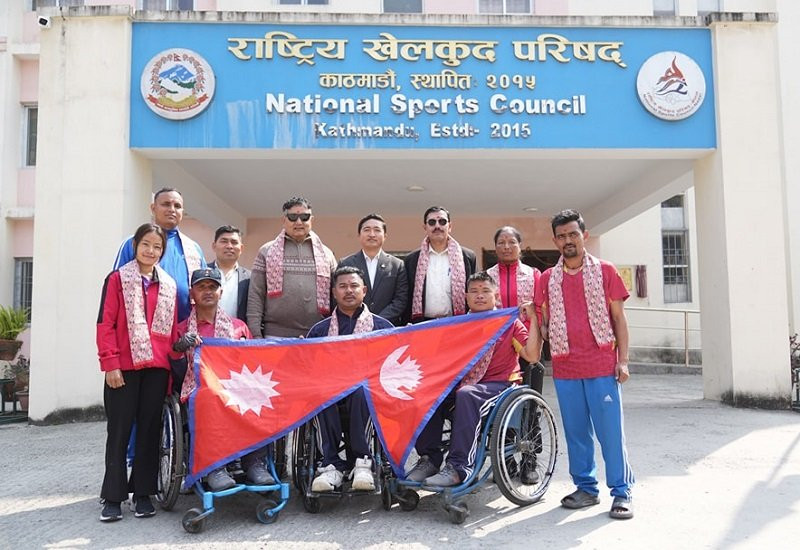 विश्व पारा एथ्लेटिक्समा सहभागी हुने नेपाली टोली आज भारत जाँदै