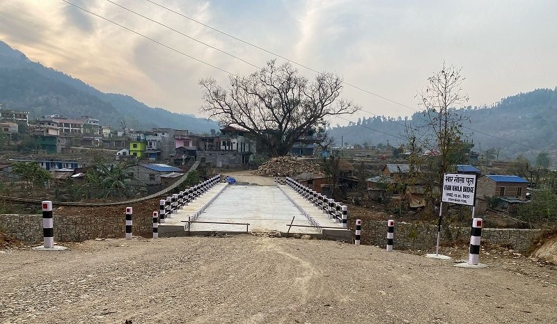 गोरखाको खारखोला पुल ठेक्का सम्झौताको सात महिना अगावै निर्माण