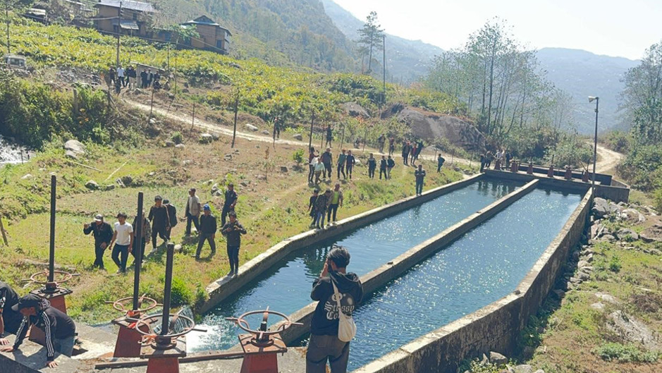 मुआब्जा नपाएपछि जलविद्युत आयोजना बन्द