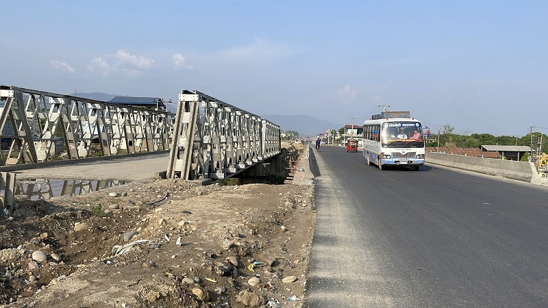 नारायणघाट–बुटवल सडकको पूर्वी खण्डमा साना पुलको निर्माण सम्पन्न