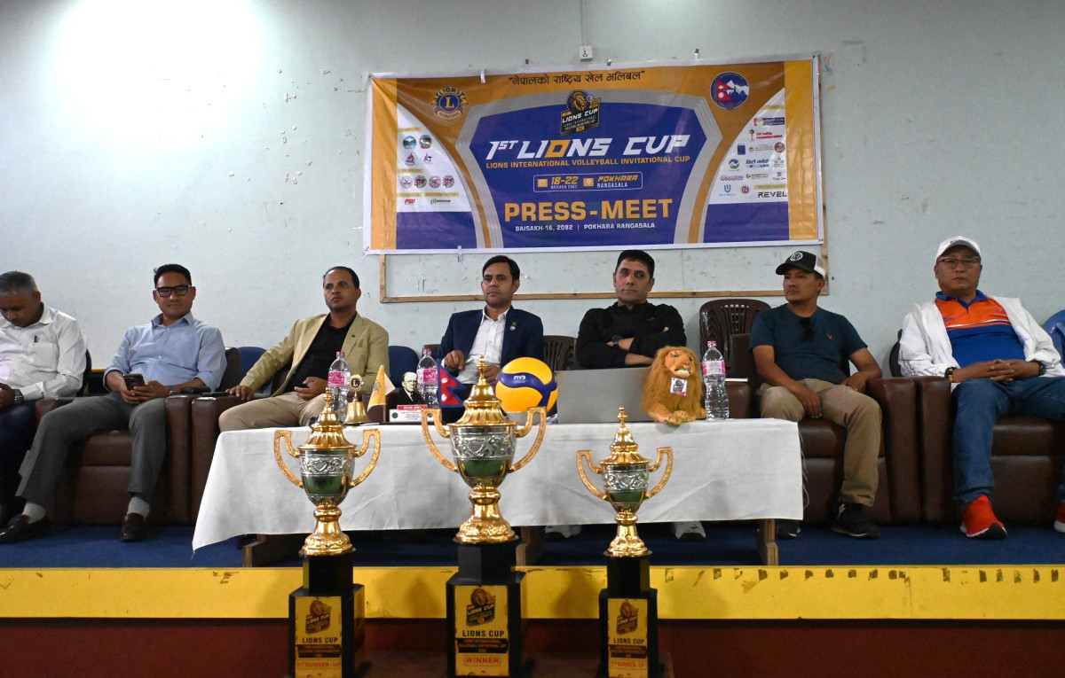 प्रथम लायन्स कप अन्तर्राष्ट्रिय भलिबलको तयारी अन्तिम चरणमा