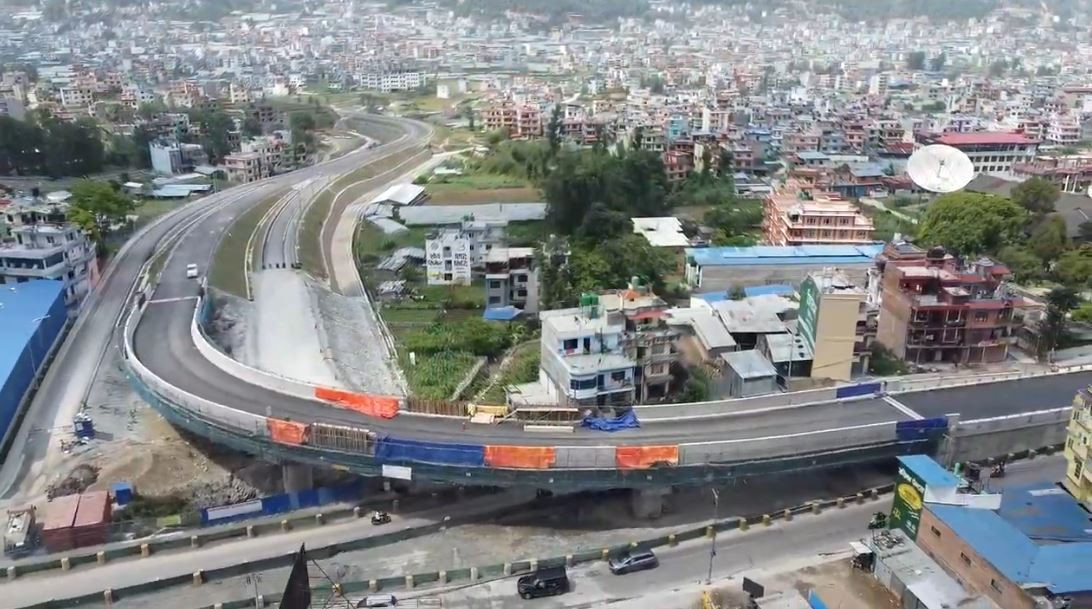 बलम्बु ‘फ्लाईओभर’को काम अन्तिम चरणमा