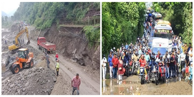 कोशी लोकमार्गको धरान–धनकुटा सडक खण्ड एकतर्फी सञ्चालन : यात्रा गर्दा चनाखो रहन आग्रह
