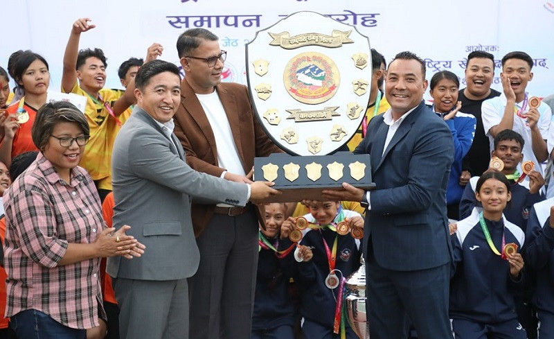 १५ औं राष्ट्रपति रनिङ सिल्ड खेलकुद प्रतियोगितामा बागमती प्रदेश च्याम्पियन