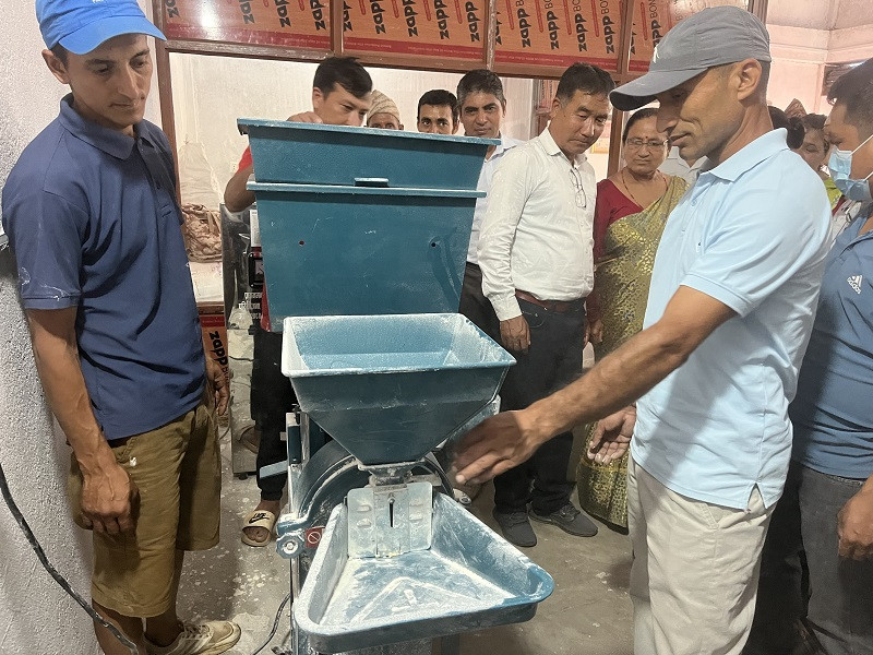 गुल्मीको मुसिकोटमा मकैको आटोको ब्राण्डिङ र बजारीकरण शुरू