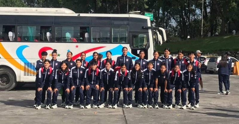 साफ यू–१७ महिला च्याम्पियनशिपमा तेस्रो भएको नेपाली टोली स्वदेश फर्कियो