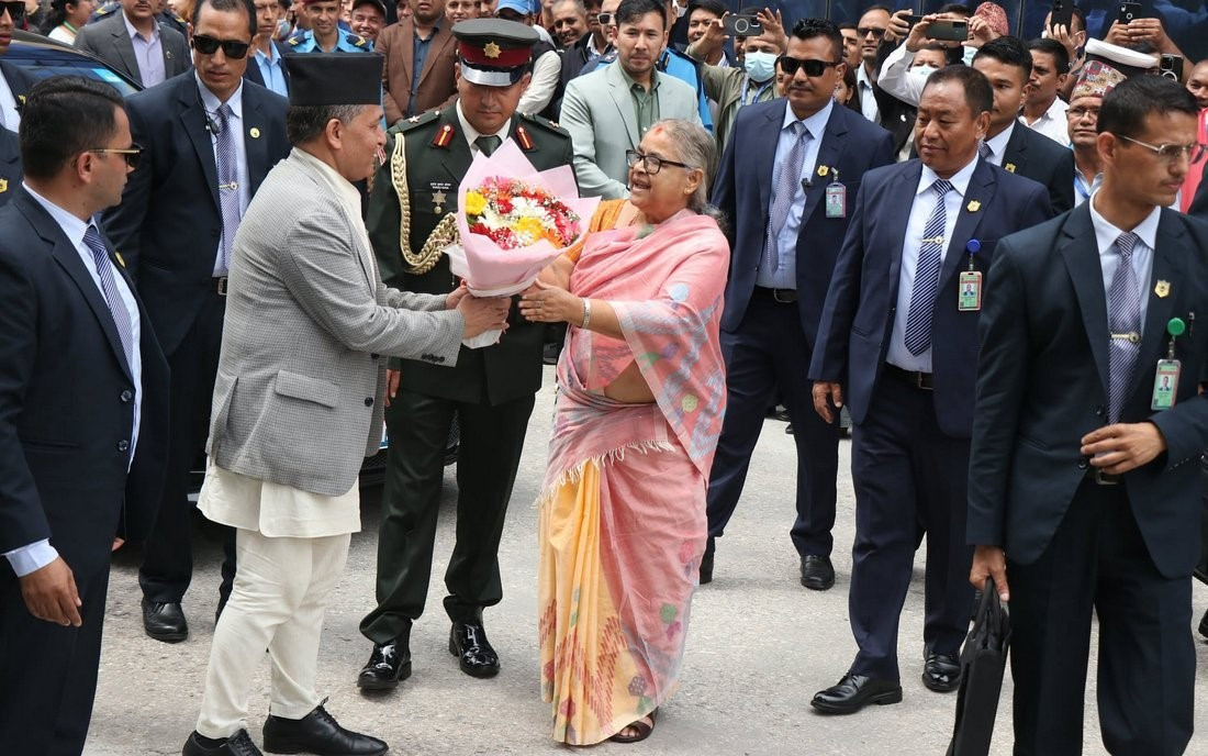 नवनियुक्त प्रधानमन्त्री सुशीला कार्कीद्वारा पदभार ग्रहण, तस्बिरहरु