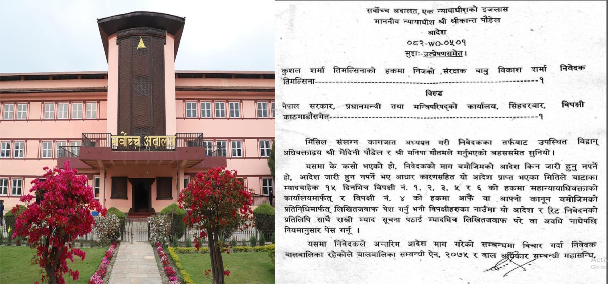 एसईई परीक्षाको १४ वर्षे उमेरको ‘थ्रेस होल्ड’विरुद्ध अन्तरिम आदेश मुद्दालाई अग्राधिकार