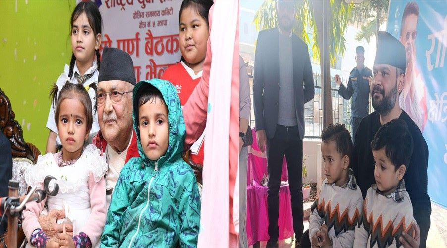 अध्यक्ष ओली र साहसँगको बढ्दो फोटो ‘क्रेज’
