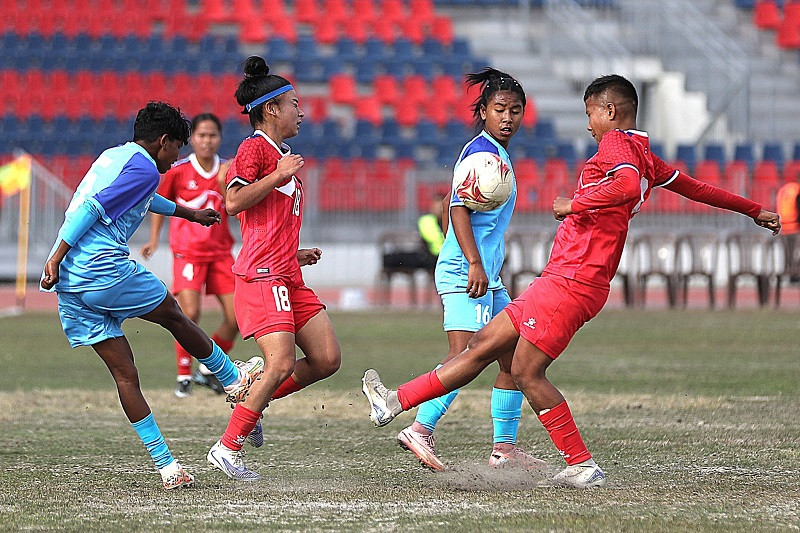 साफ यू– १९ महिला च्याम्पियनशिपमा नेपाल भारतसँग पराजित