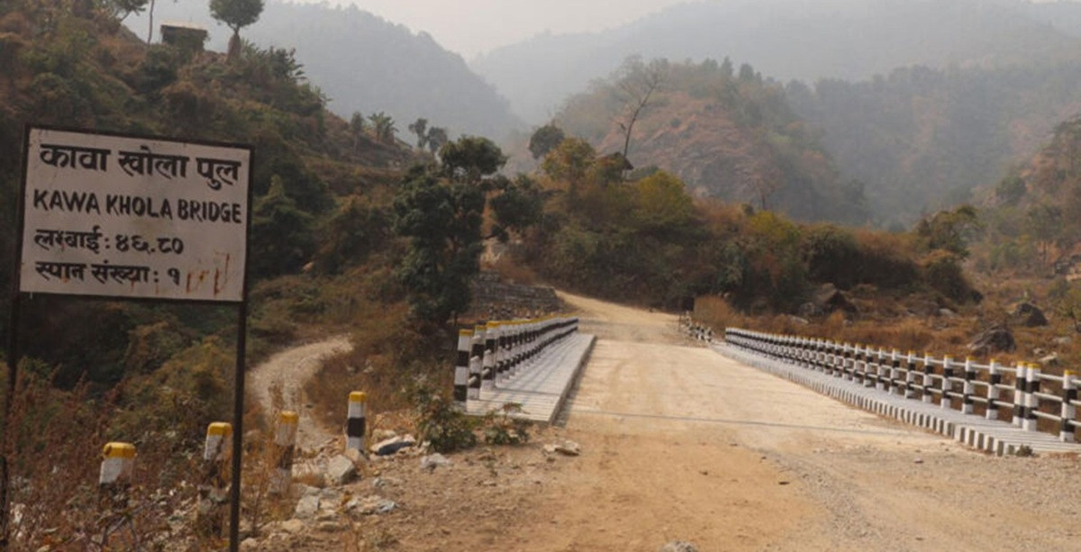 कावा खोला मा पक्की पुल निर्माण