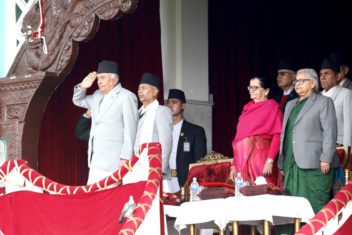 राष्ट्रपति पौडेल प्रजातन्त्र दिवस समारोहमा सरिक