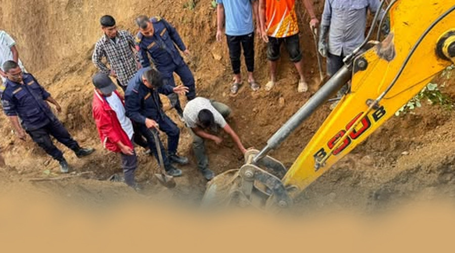 माटोको ढिस्कोले पुरिँदा दुईको मृत्यु, एक घाइते